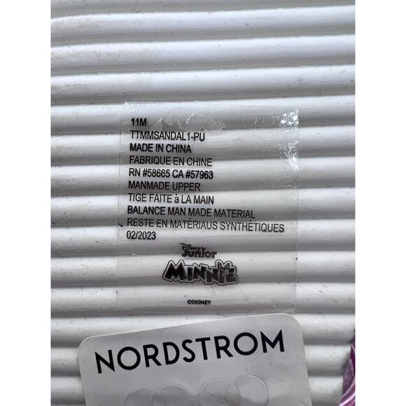 Tucker Tate X DISNEY Minnie Mouse Bow Strappy Sandal Toddler Girls Size 11M NEW! - Picture 9 of 10